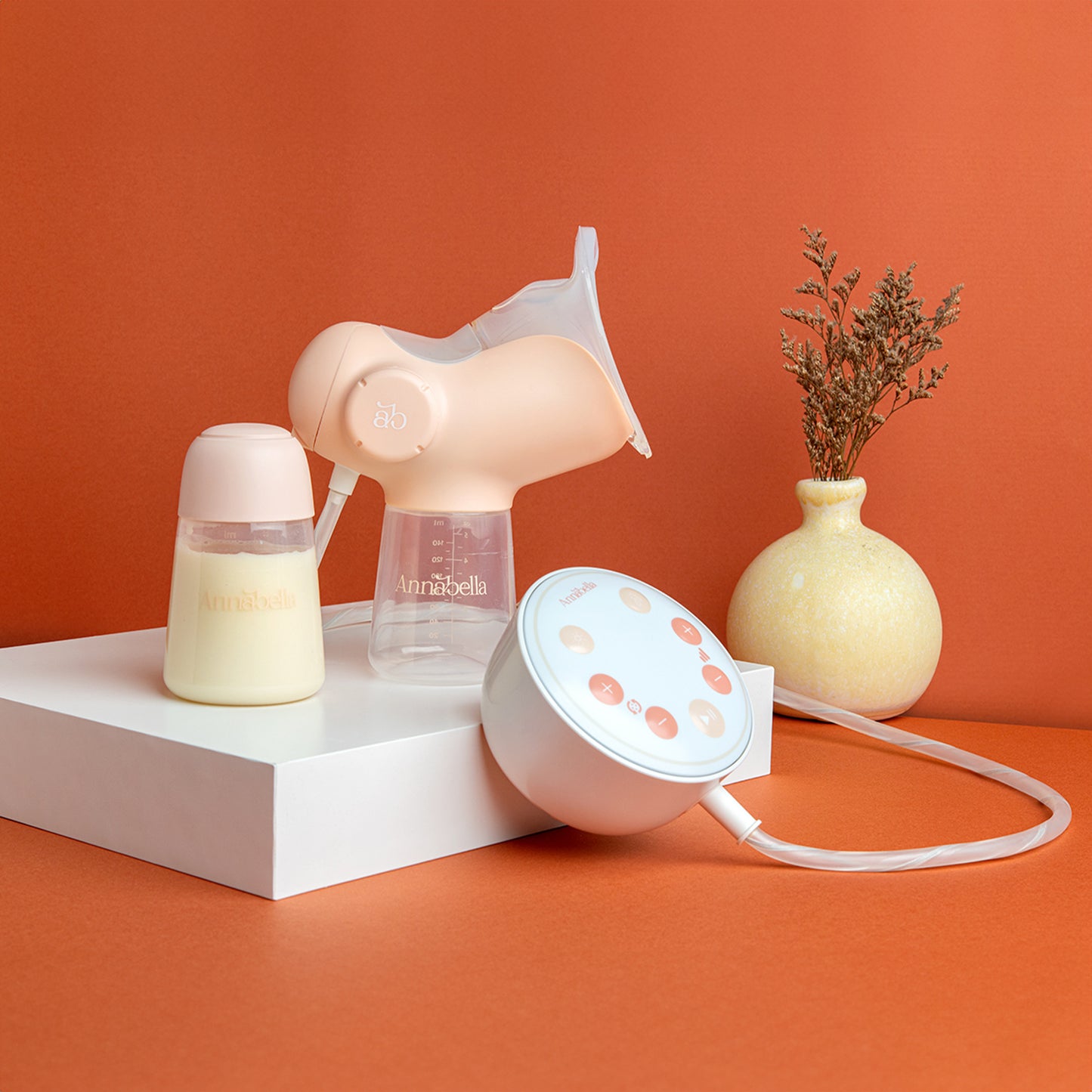 Tire-lait électrique simple Annabella - Portable, silencieux, avec technologie révolutionnaire de simulation de la langue