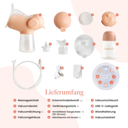 Tire-lait électrique double Annabella - 18-24 mm + soutien-gorge offert
