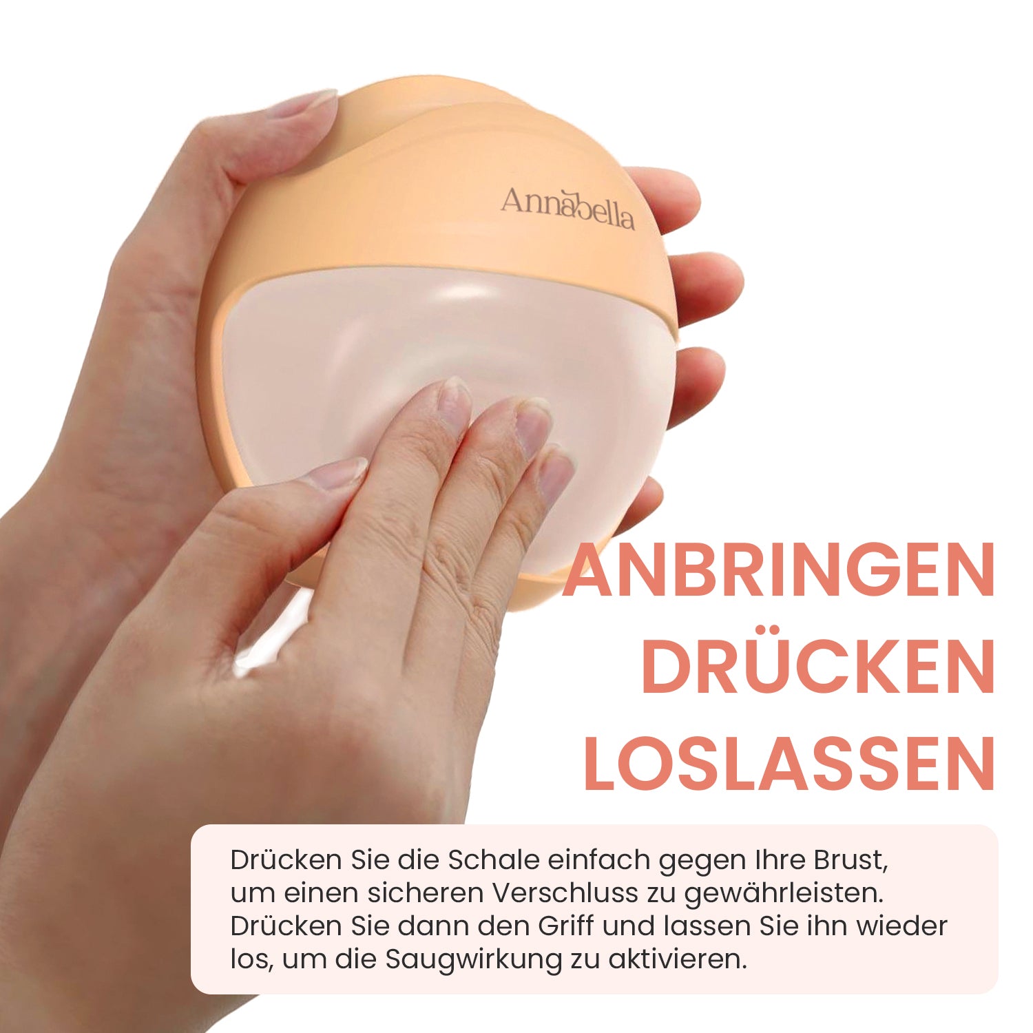 Hands-Free Wearable Manual Breast Pump and Collection Cup